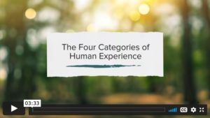 The Four Categories of Human Experience